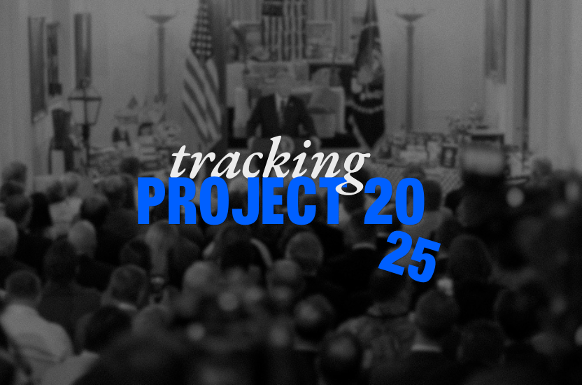 Logo link for Project 2025 Executive Action Tracker